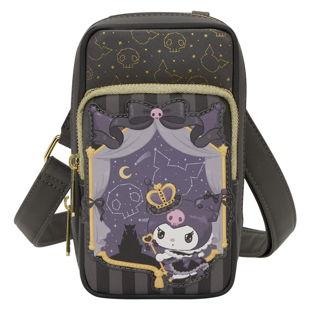 Bolso Bandolera + Monedero 20th Anniversary Kuromi Hello Kitty Loungefly