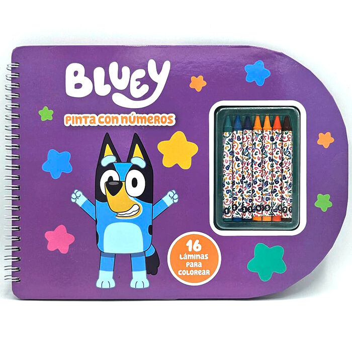Libreta Pinta con Numeros Bluey Frikytopia
