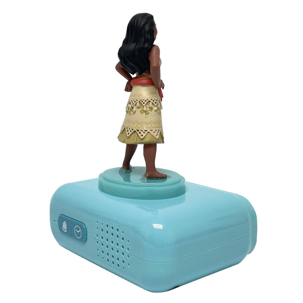 Reloj Despertador Luz Nocturna 3D Vaiana Moana Disney