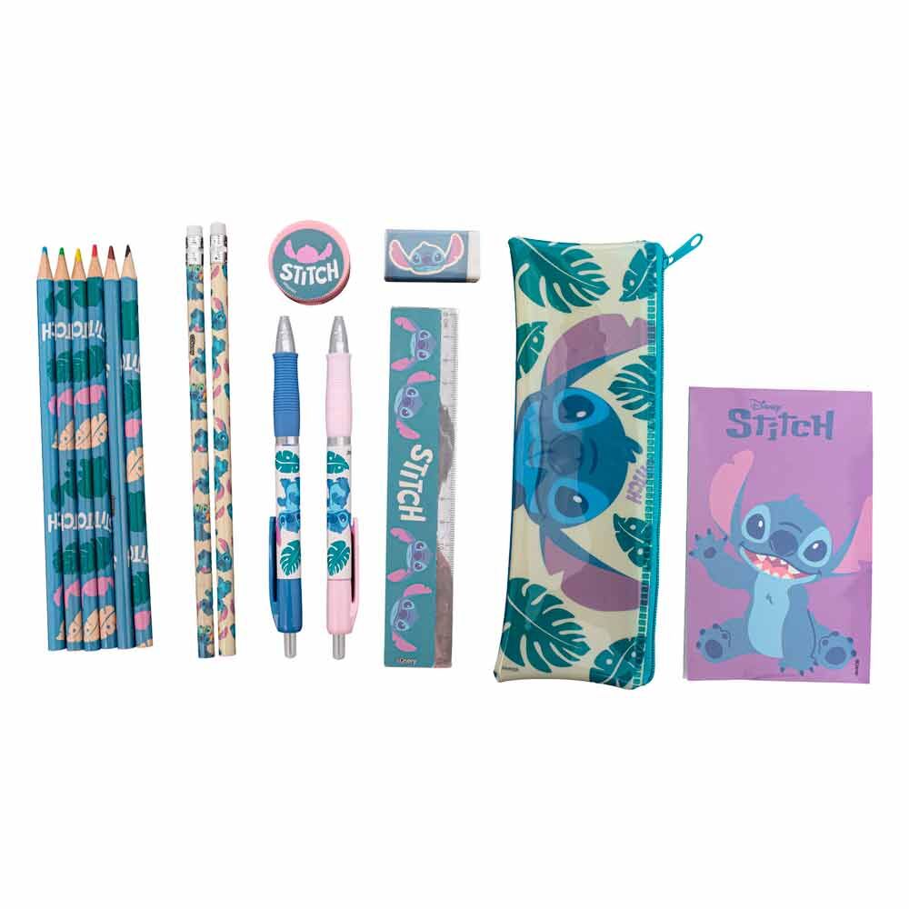 Blister Papeleria Stitch Disney 14pzs
