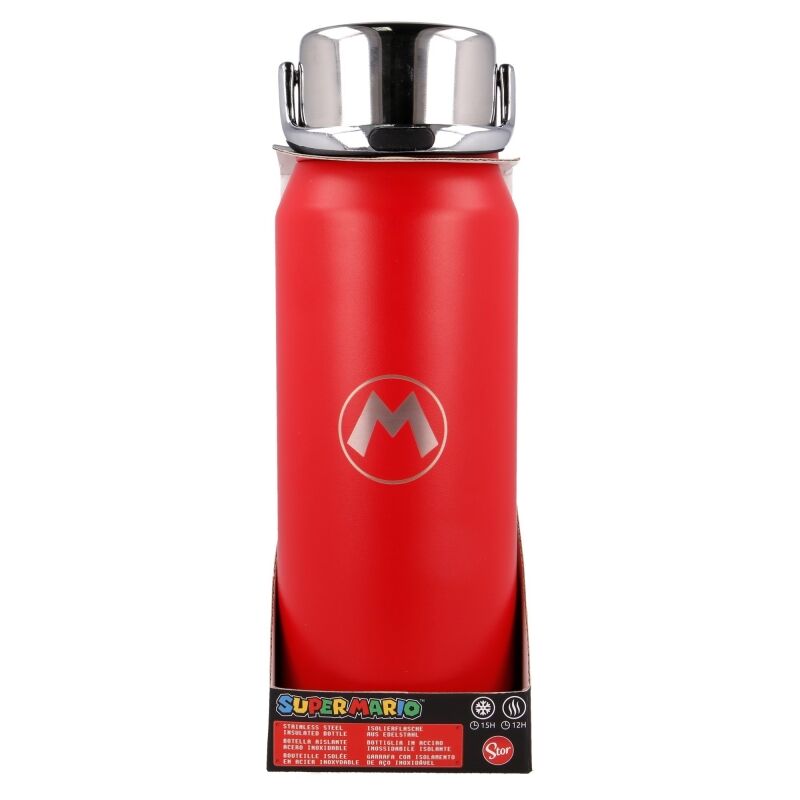 Botella termo acero inoxidable Super Mario Bros Nintendo 505ml Frikytopia