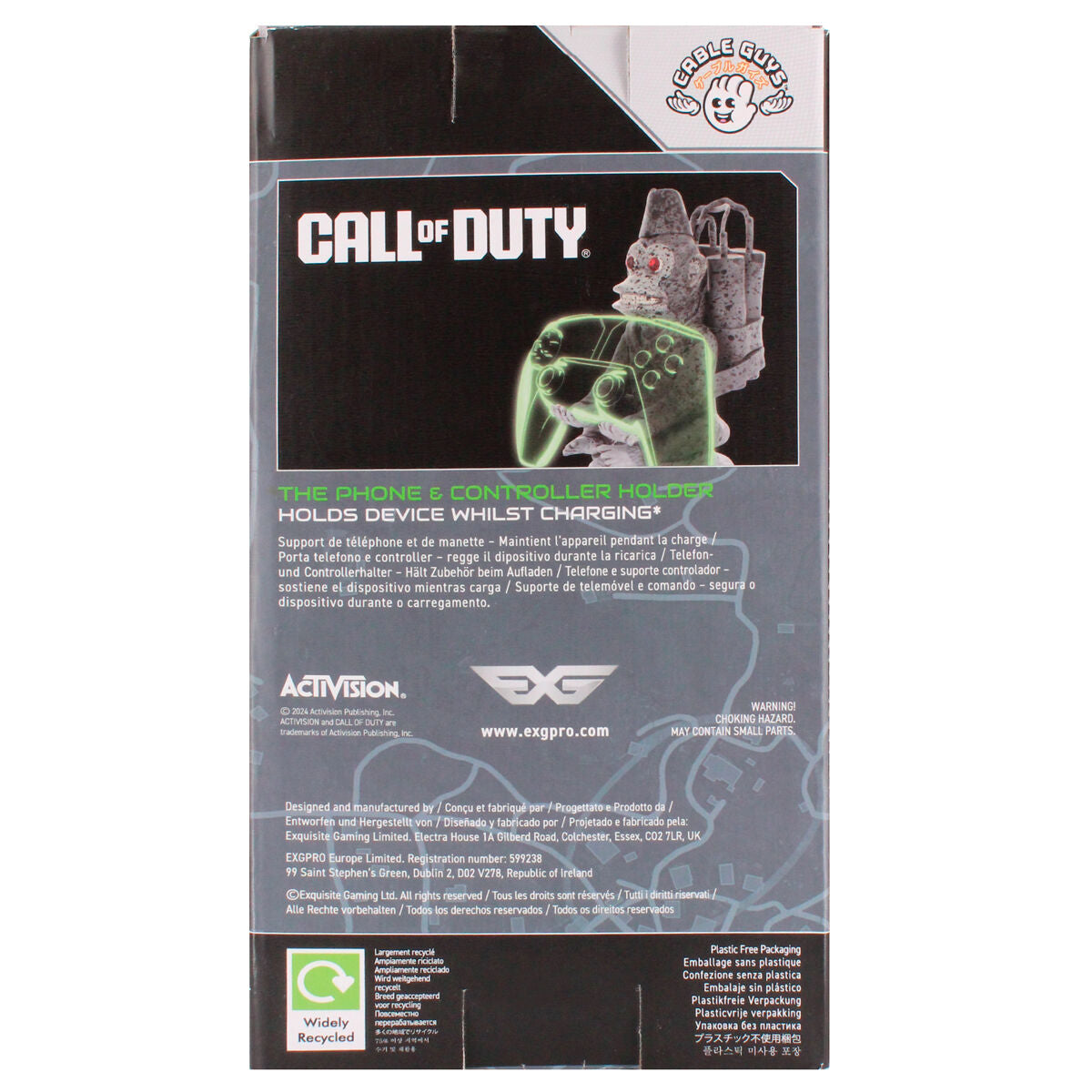 Cable Guy Soporte Sujecion Figura Toasted Monkey Bomb Call Of Duty 21 cm