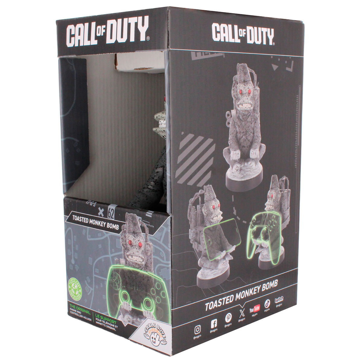 Cable Guy Soporte Sujecion Figura Toasted Monkey Bomb Call Of Duty 21 cm