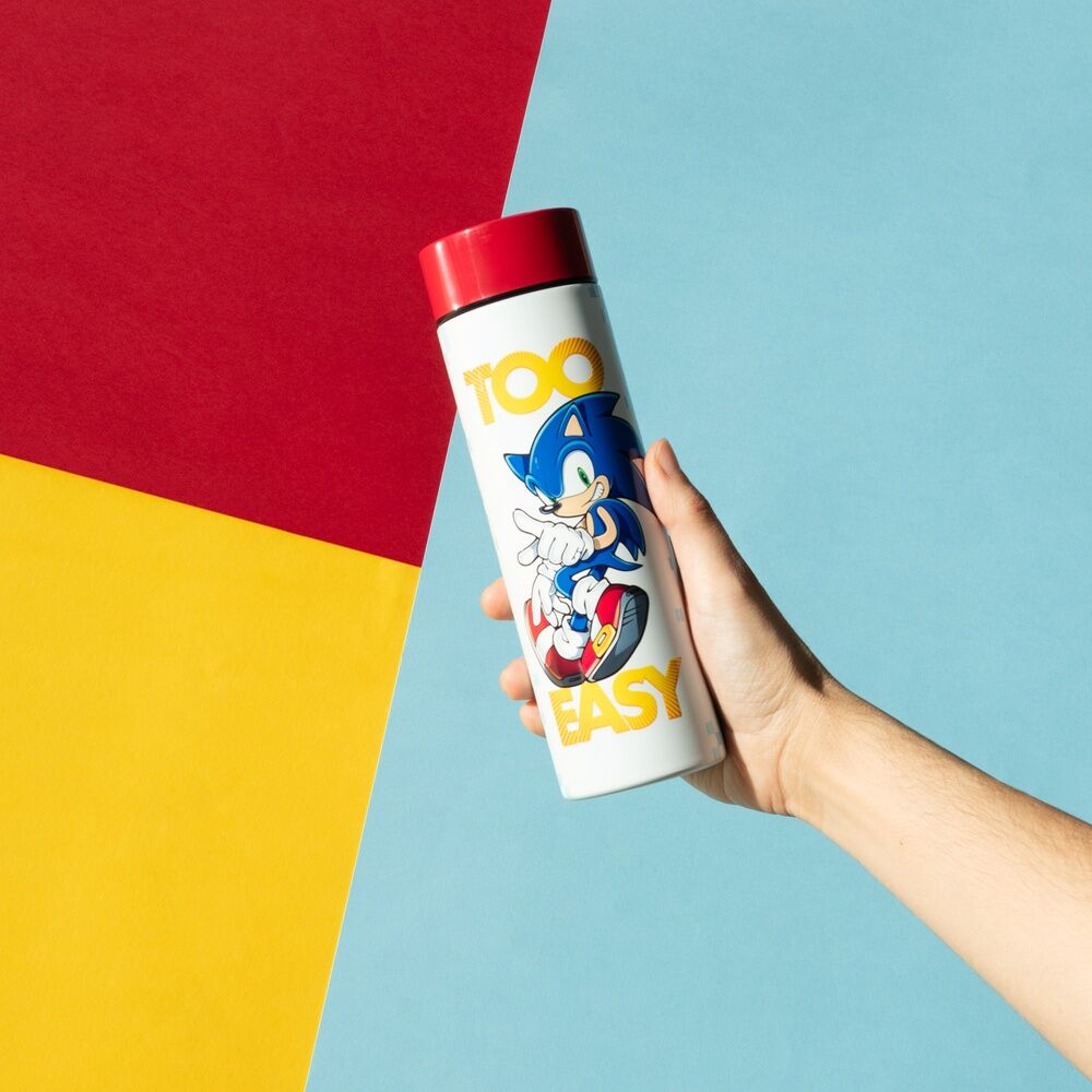 Botella Acero Inoxidable Sonic The Hedgehog 420ml