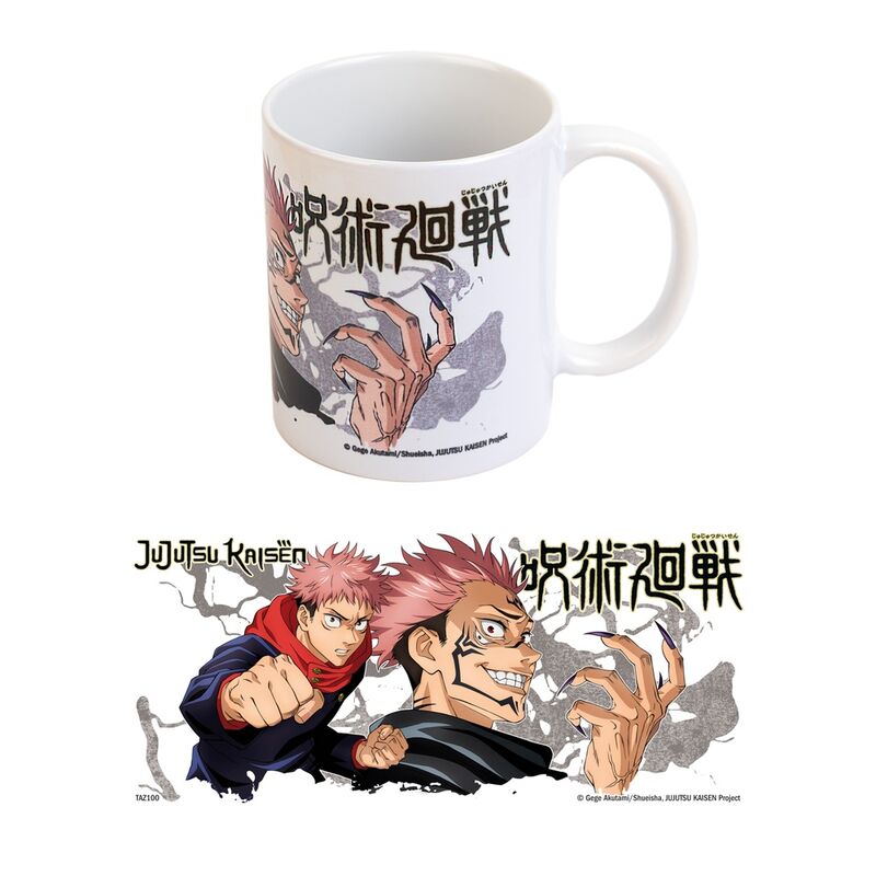 Taza Yuji Y Sukuna Jujutsu Kaisen 350ml Frikytopia