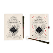 Cuaderno A5 Premium + Boligrafo Varita Mapa del Merodeador Harry Potter