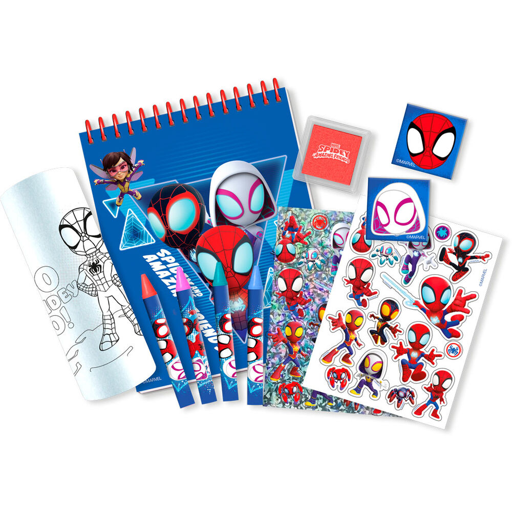 Set Papeleria 3D Spiderman Marvel