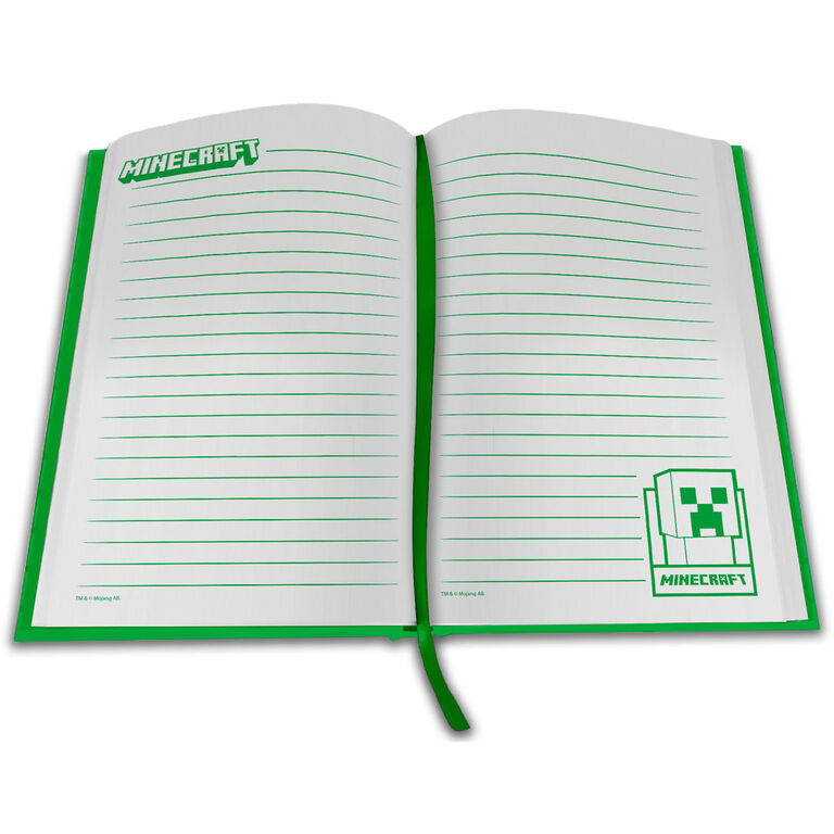Cuaderno con Reloj Led Minecraft