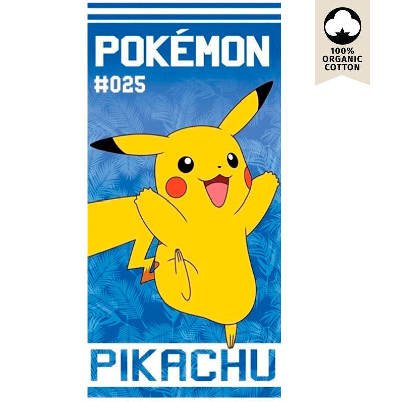 Toalla Pikachu Pokemon algodon Frikytopia