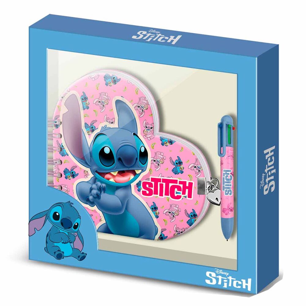 Diario + Boligrafo Stitch Disney Frikytopia