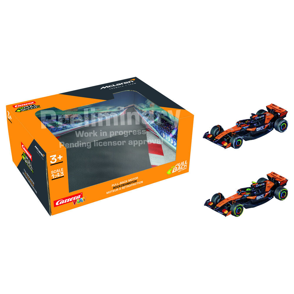 Blister 2 coches F1 McLaren Team Twinpack pull back Frikytopia