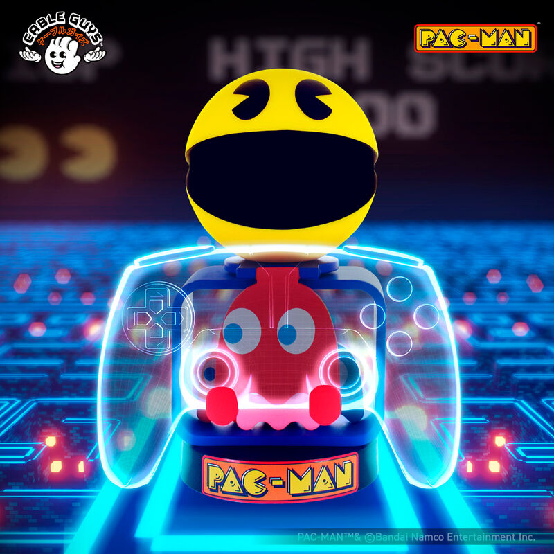 Cable Guy Soporte Sujecion Pac Man 20 cm