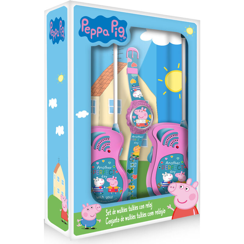 Blister Reloj Digital + Walkie Takie Peppa Pig Frikytopia