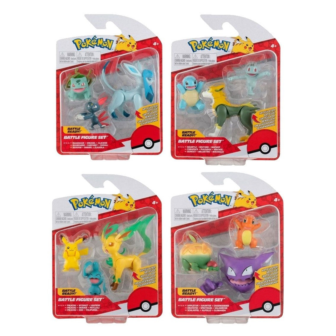 Pack de 3 fuguras pokemon batalla ola 10 surtido de 4 Frikytopia
