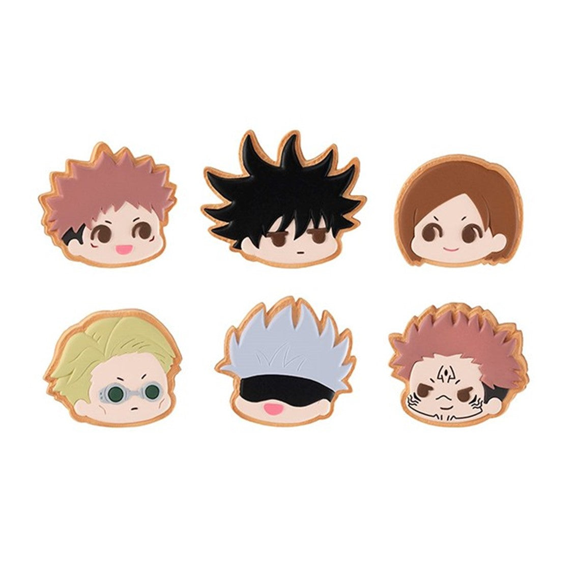 Surtido 6 figuras megahouse jujutsu kaisen charm patisserie Frikytopia
