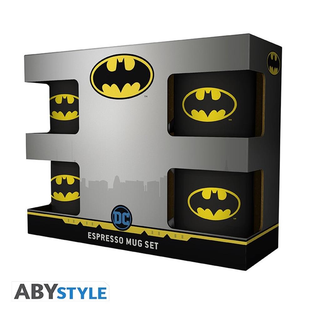 Taza espresso abystyle dc comics batman iconic 110 ml 4 unidades Frikytopia