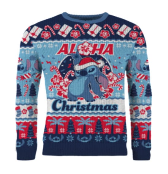 Lilo & Stitch Suéter navideño Stitch Aloha Christmas talla L Frikytopia