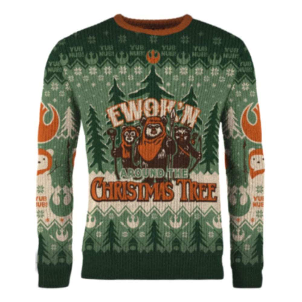 Star Wars Suéter navideño Ewok'n around the Christmas Tree talla M Frikytopia