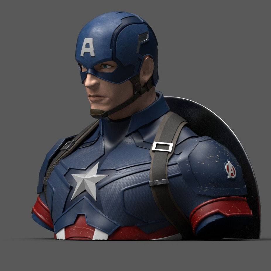 Vengadores Endgame Hucha Captain America 20 cm Frikytopia