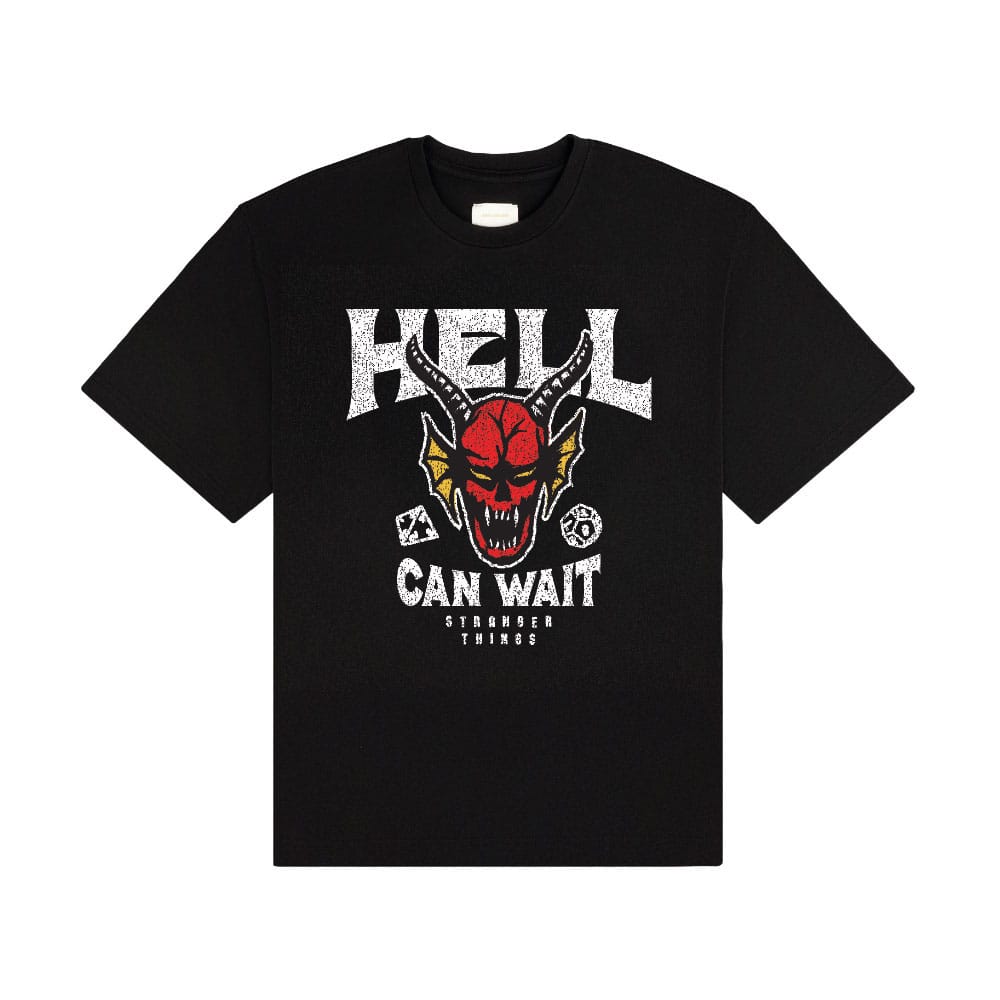 Stranger Things Camiseta Hell Can Wait (black) talla XXL Frikytopia