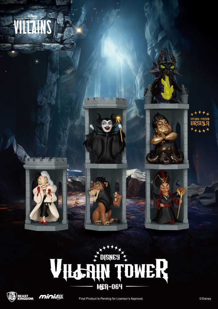 Disney Villains Figuras Mini Egg Attack Blind Villain Tower Box series 12 cm (6) Frikytopia