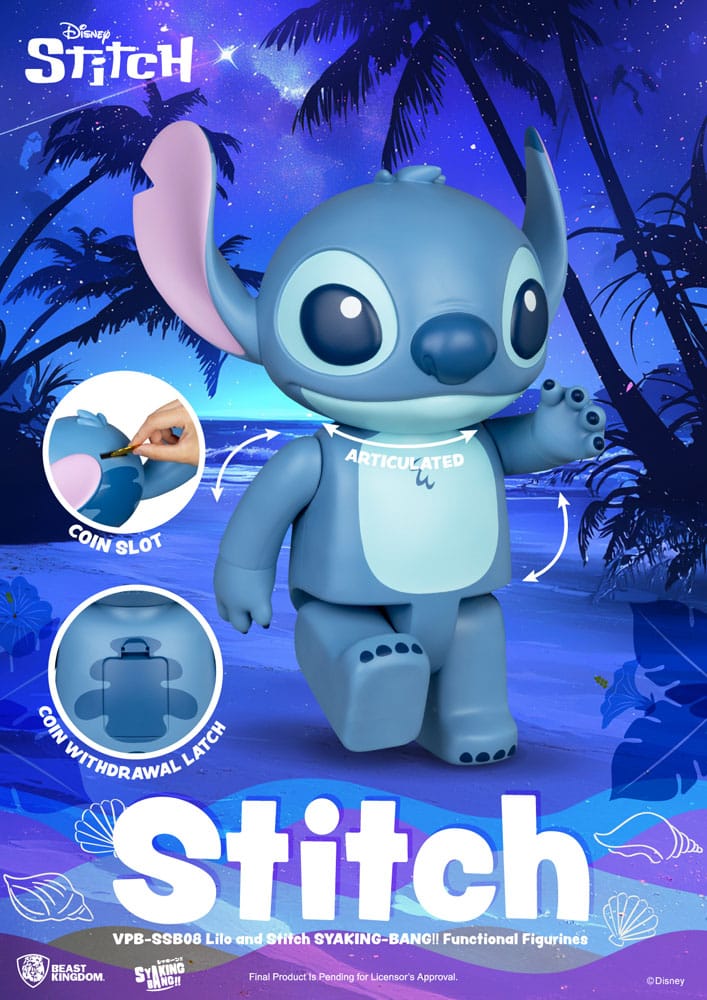 Lilo & Stitch Syaking Bang Hucha de Vinilo Stitch 30 cm