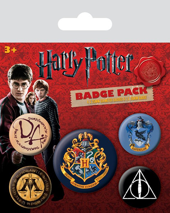 Harry Potter Pack 5 Chapas Hogwarts Frikytopia