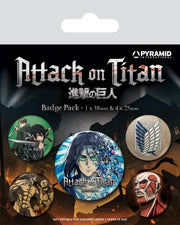 Attack On Titan Pack 5 Chapas Season 4
