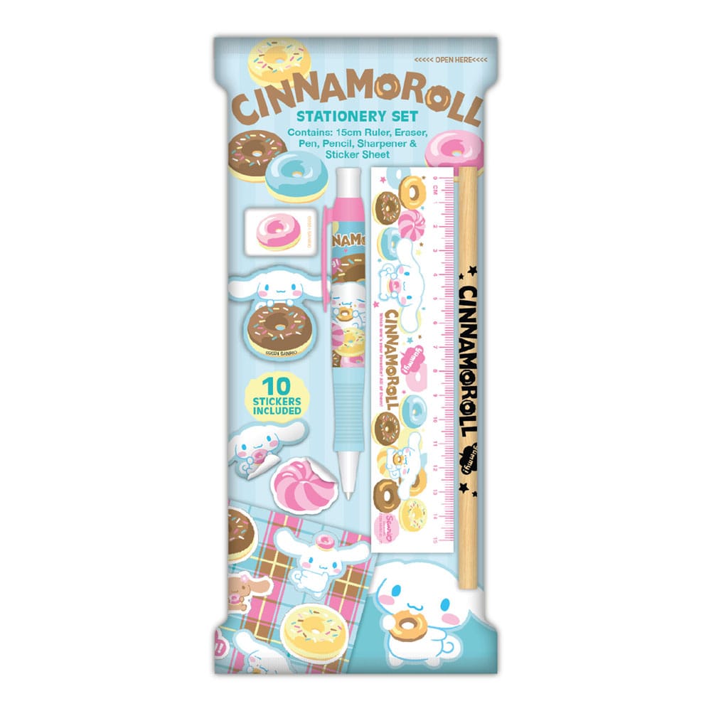 Sanrio Pack de 6 Set de Escritura Cinnamoroll