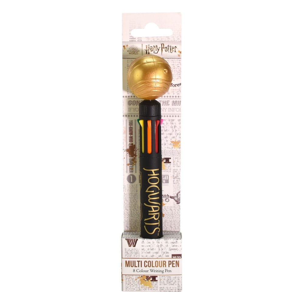 Harry Potter Bolígrafo Multicolor Snitch Dorada