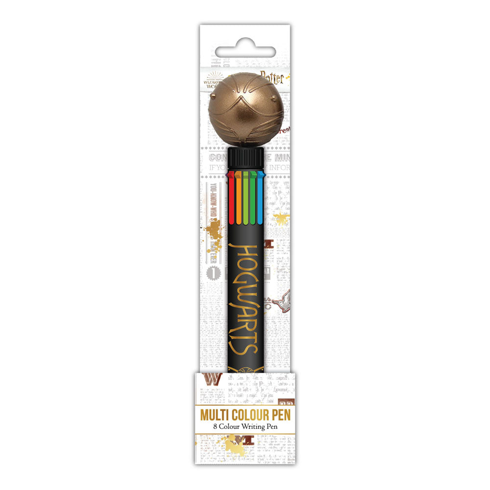 Harry Potter Bolígrafo Multicolor Snitch Dorada