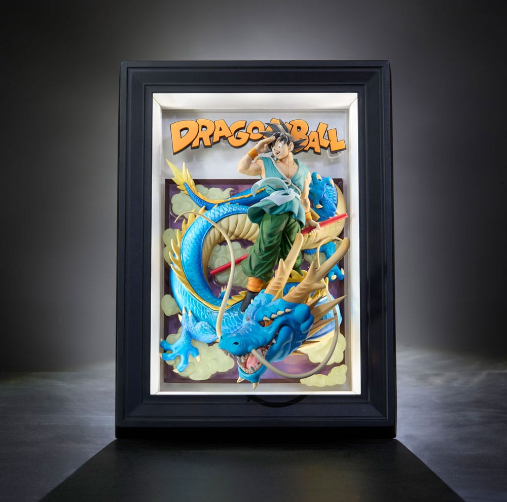 Tamashii Art 3D Relief Dragon Ball Z Son Goku y Dragón 27 cm Frikytopia