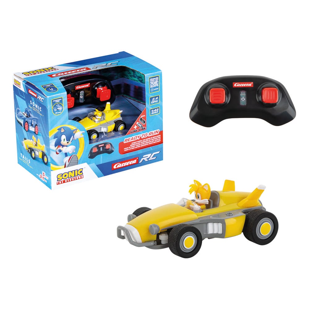 Sonic The Hedgehog Coche Teledirigido RC 1/43 2,4 GHz Mini Tails