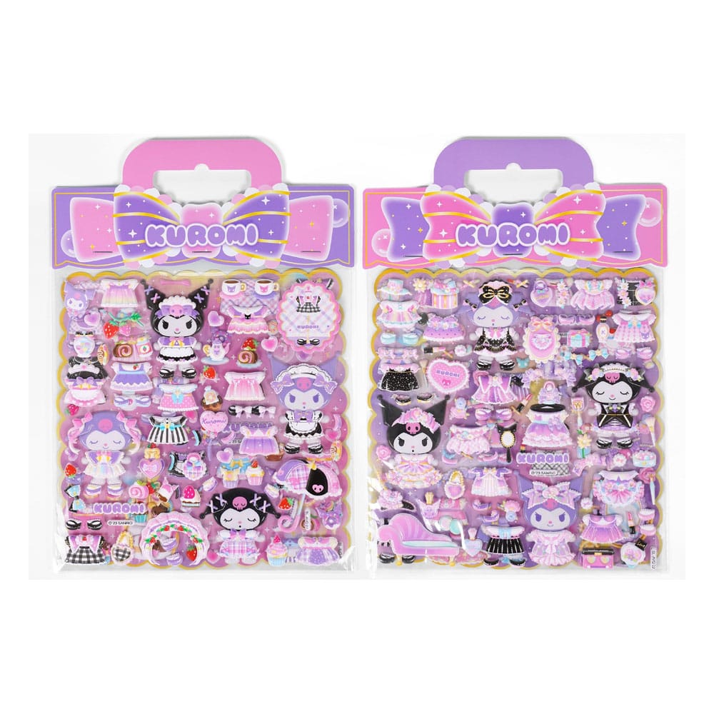 Hello Kitty and Friends Pegatinas Kuromi Puffy Surtido (10) Frikytopia