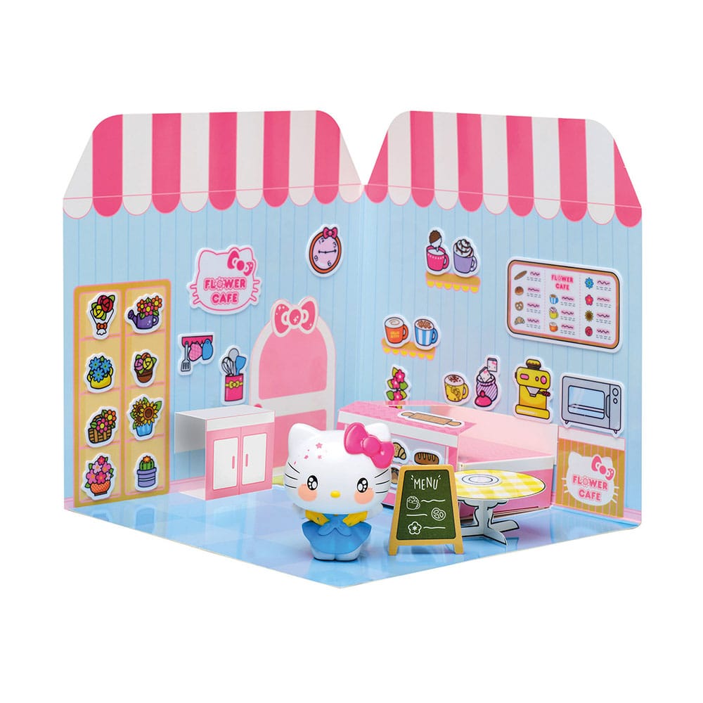 Hello Kitty And Friends Minifigura Casa de Pegatinas Hello Kitty Flower Café