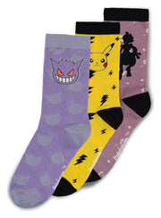 Pokémon Pack de 3 Pares de Calcetines Crew 39-42