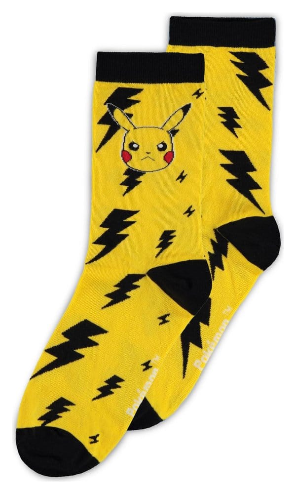 Pokémon Pack de 3 Pares de Calcetines Crew 39-42