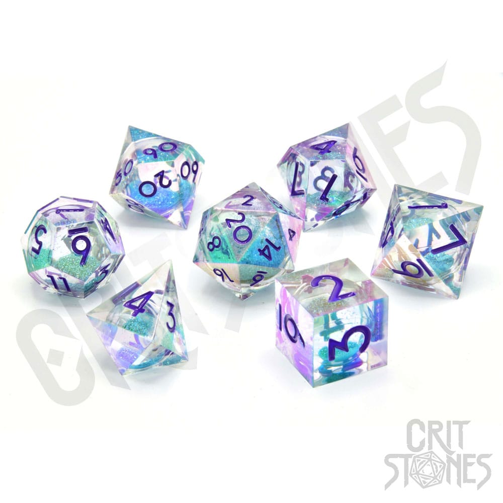 CritStones Liquid Core Pack de Dados Fantasia Fluid Electroplated (7)