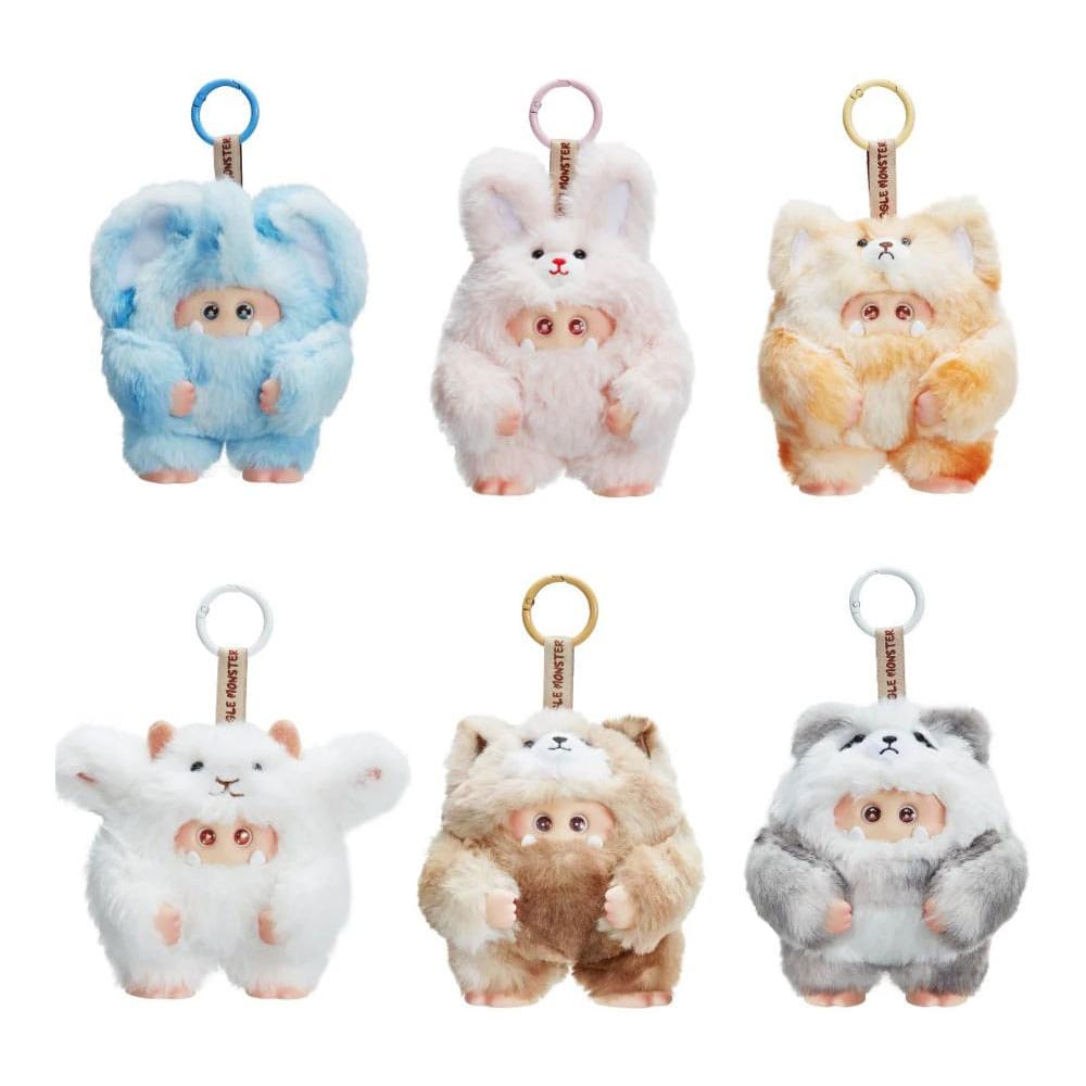 Giggle Monster Llaveros de Peluche 11 cm Furry Forest Series Exspositor (6)
