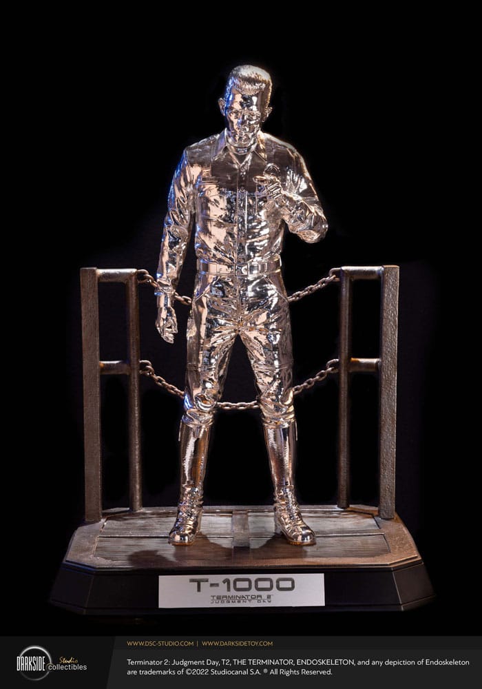 Terminator 2 Judgement Day Estatua Premium 1/3 T-1000 Liquid Metal 30th Anniversary Edition 70 cm Frikytopia