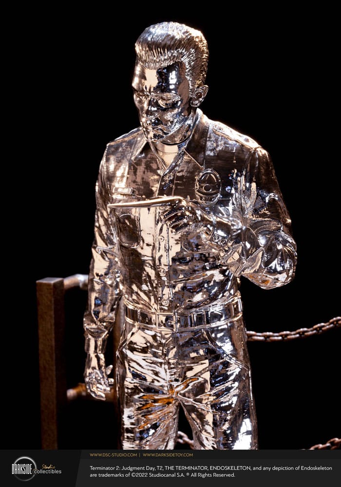 Terminator 2 Judgement Day Estatua Premium 1/3 T-1000 Liquid Metal 30th Anniversary Edition 70 cm