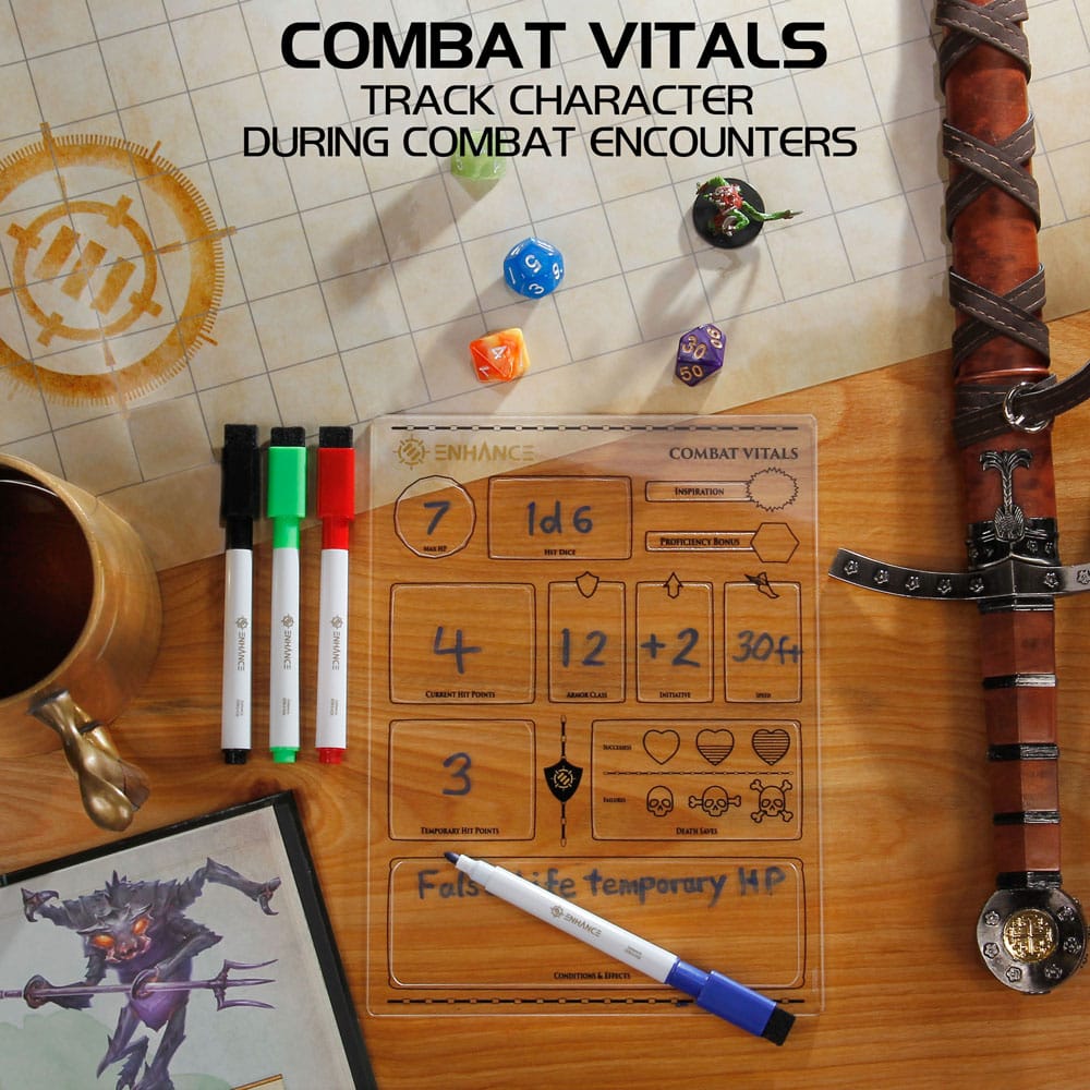 Enhance RPG Series Hojas de Personaje Acrílicas *Edición Inglés*
