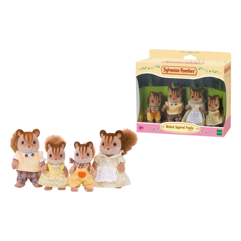 Sylvanian Families: Familia Ardilla de la Nuez Figura 7 cm Frikytopia