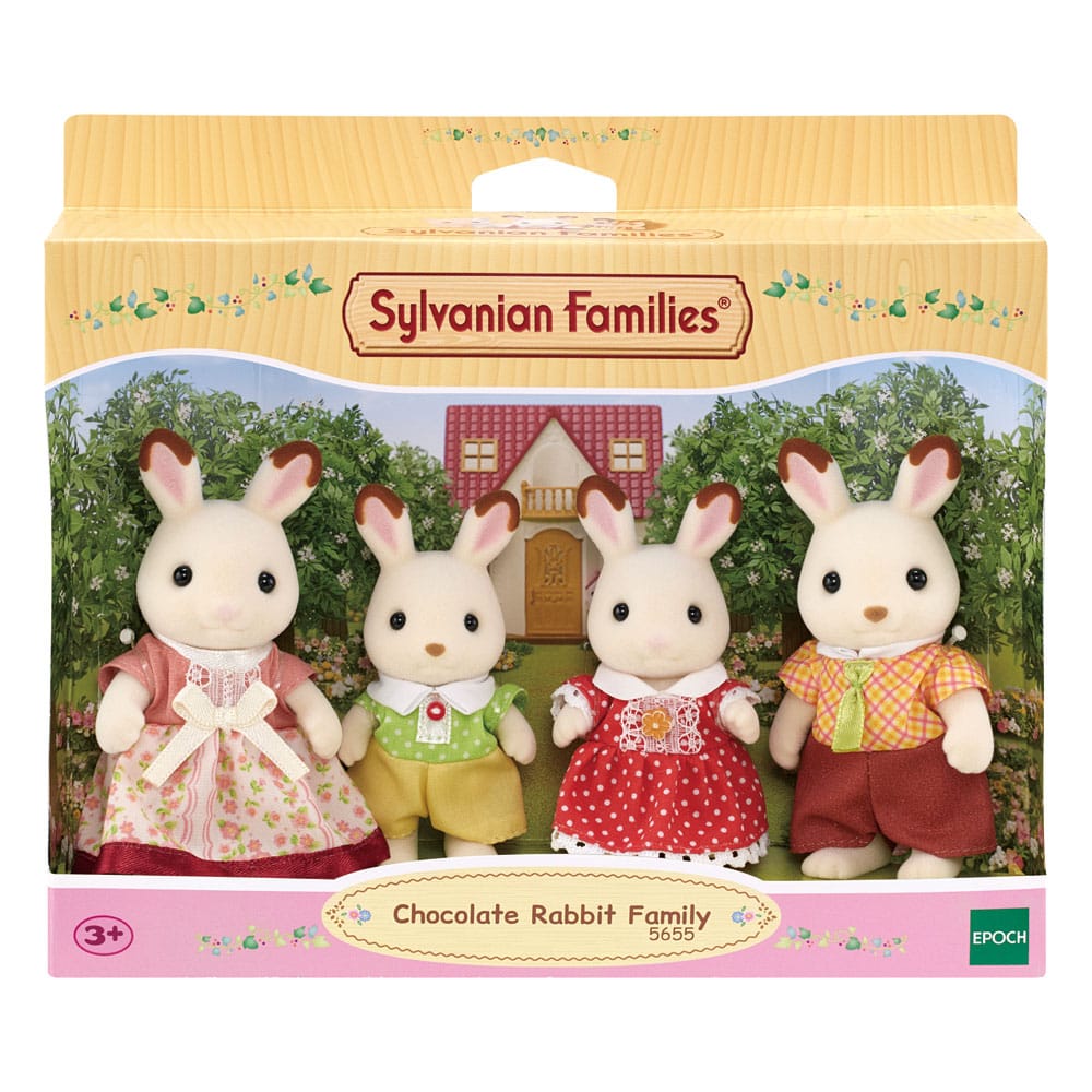 Sylvanian Families: Familia Conejo Chocolate Figura 8 cm Frikytopia