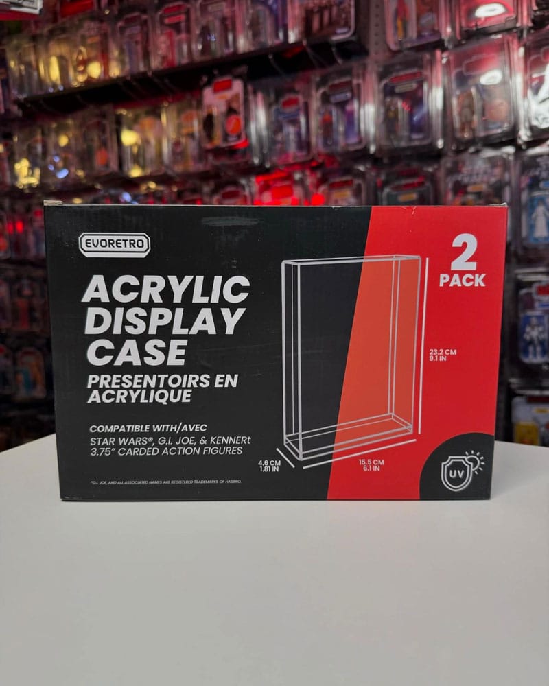 Evoretro Pack de 2 Displays Acrílico para Figuras Articuladas