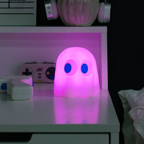 Pac-Man Lámpara Mood Light Que Cambia los Colores 3D Ghost 10 cm