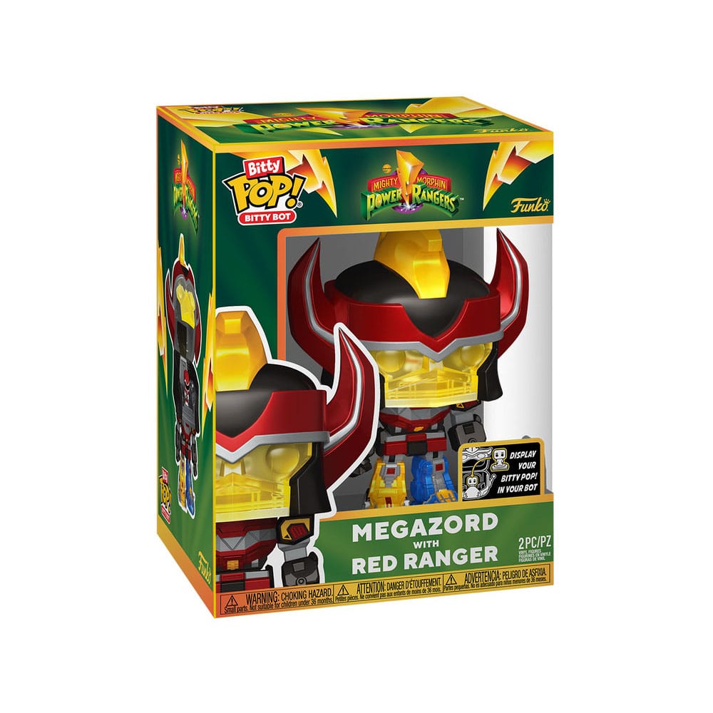 Funko Pop! Mighty Morphin Power Rangers Pack de 4 Figuras Bitty Bots PR-Megazord 2, — DISNEY