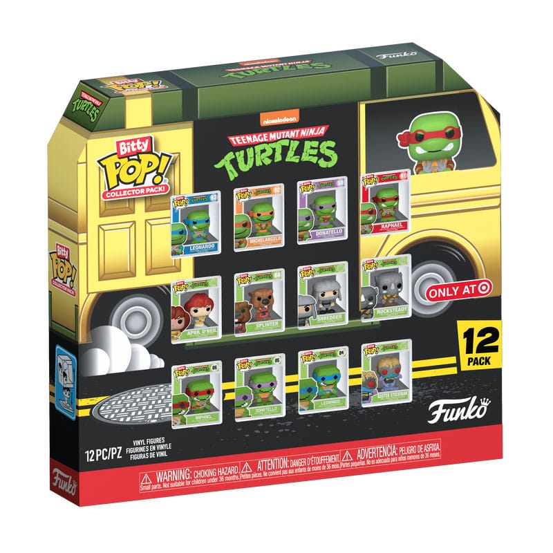 Funko Pop! Tortugas Ninja Pack de 12 Figuras Bitty Vinyl 2, — TORTUGAS NINJA
