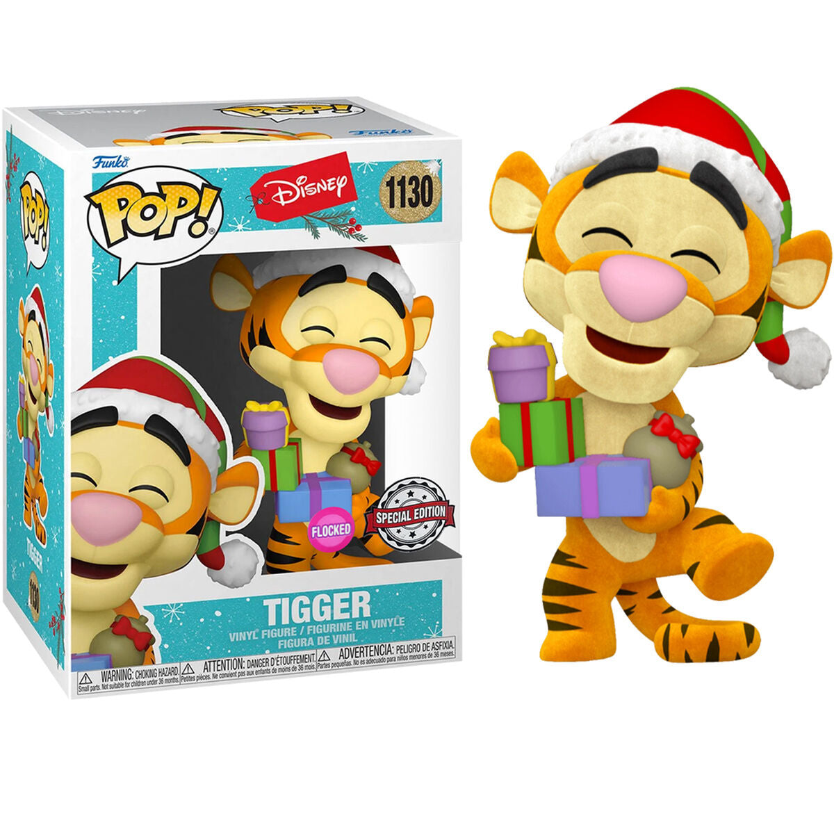 Figura POP Disney Holiday Tigger Flocked Exclusive Frikytopia