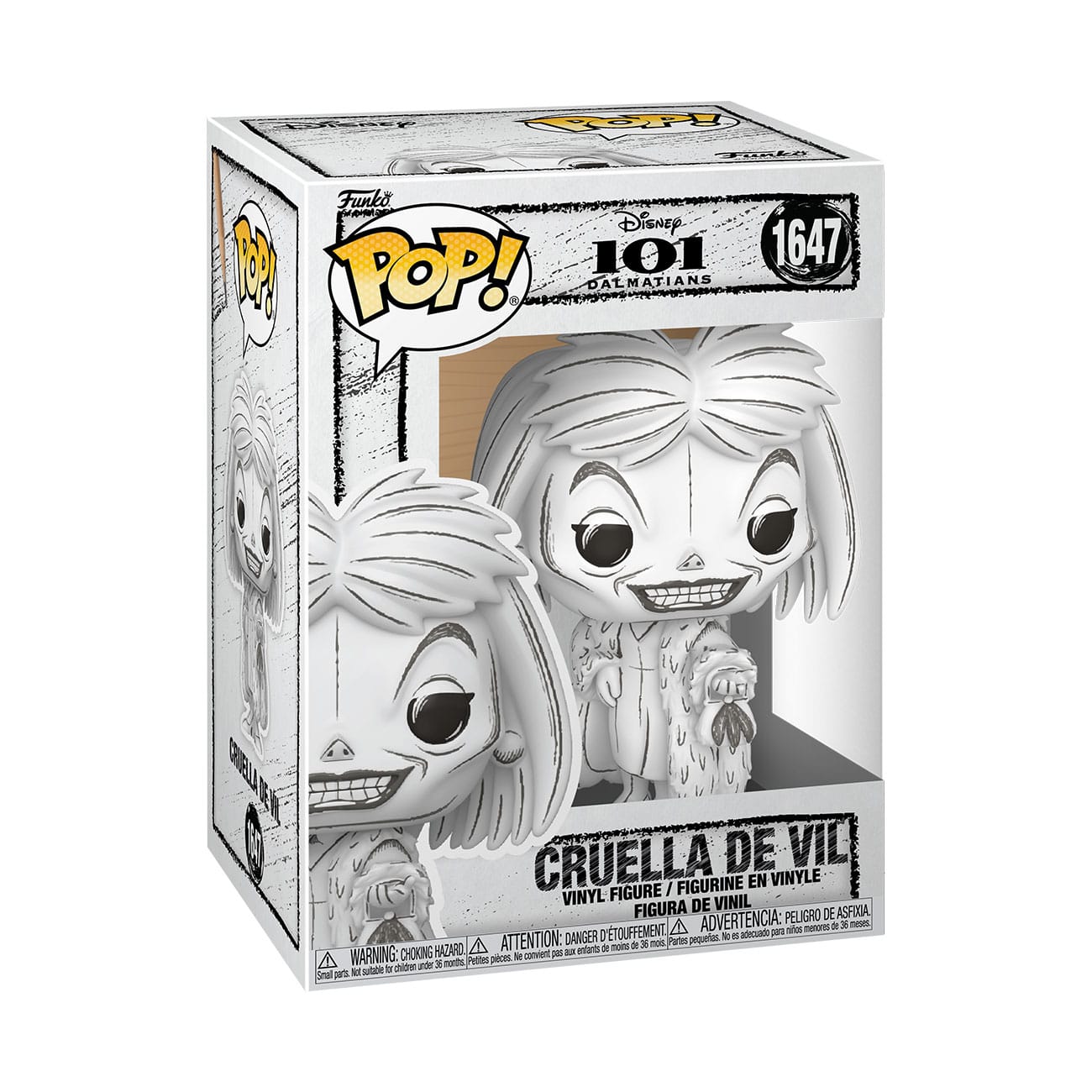 Funko Pop! Sketched- Cruella De Vil — DISNEY